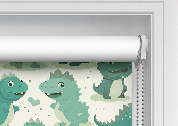Roarsome, Green - Twist&Fit Roller Blind - Image 10